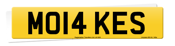 Registration number MO14 KES